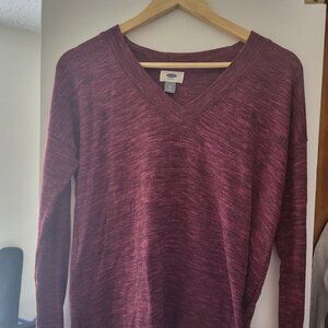 XS Old Navy Maroon/Burgundy Long-Sleeve